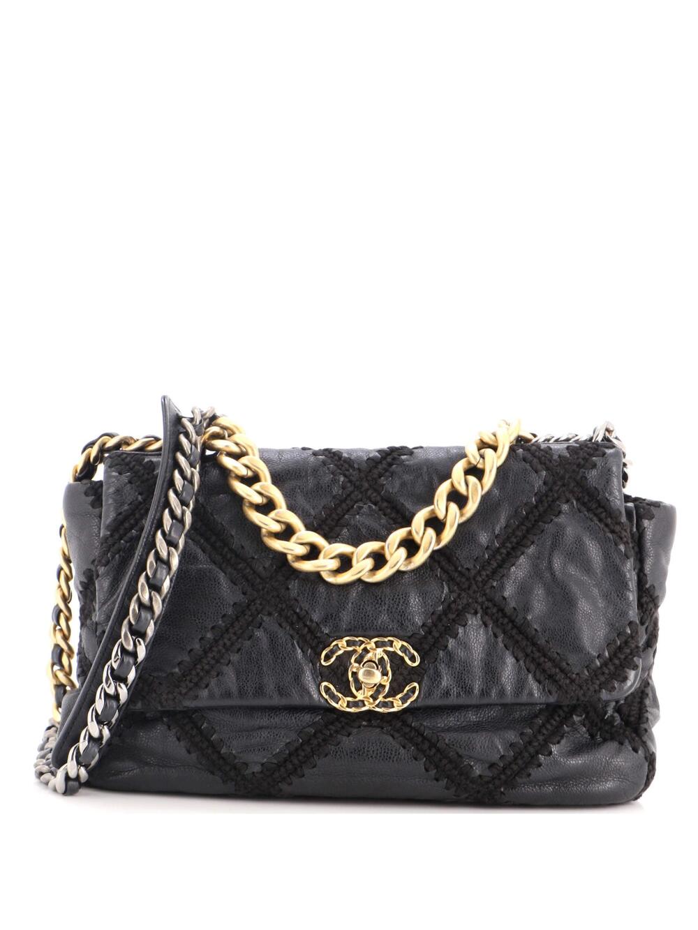 Chanel 19 Flap Bag Crochet Quilted #319040C43B
